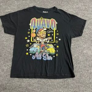 Huncho T-Shirt Mens Size XL Black Quavo All Star Graphic Hip Hop Streetwear Tee